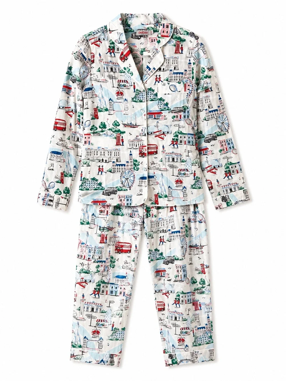 Cath Kidston Lovely London Pajama Set NWT XS 100% Cotton Sleepwear Cottagecore - Picture 1 of 11